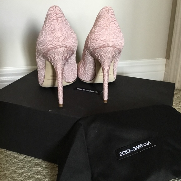 Dolce & Gabbana Taglia Rosa Brocade Pumps, Size 40 - Picture 2 of 5